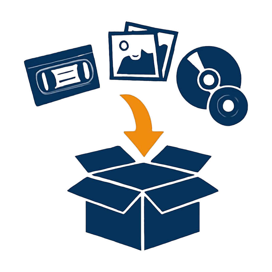Pack your Digitize Kit with tapes, photos and discs